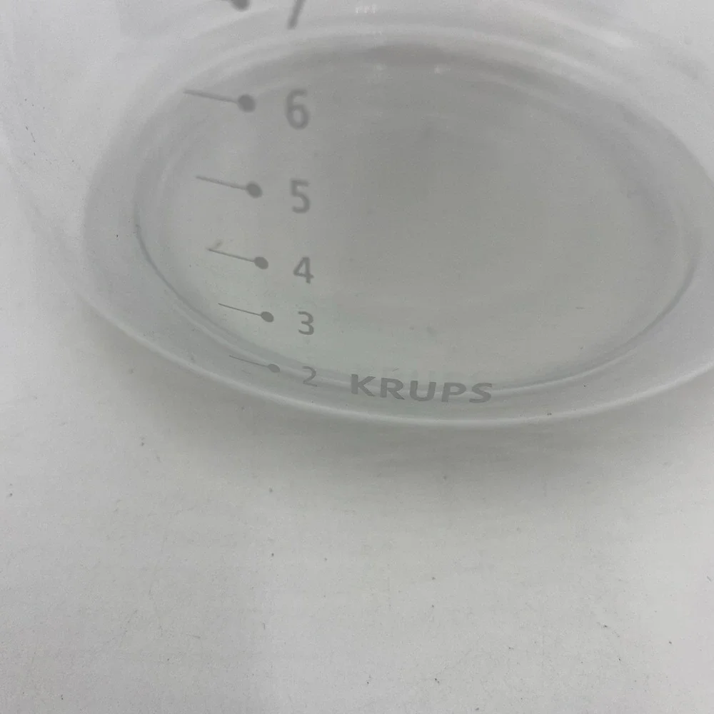 Krups Unisex 12-Cup Glass Carafe White F15B0H Replacement FME Coffee Maker Pot